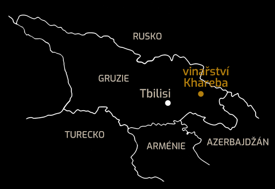 Mapa Gruzie